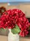 Ariane Real Touch Hydrangea Red Burgundy Artificial Flower Stems Set of 3